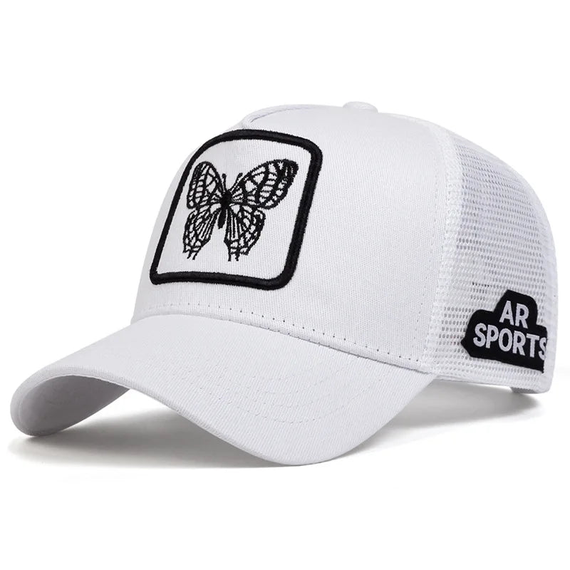 Cute Animal Embroidery Trucker Cap – Mesh Baseball Hat
