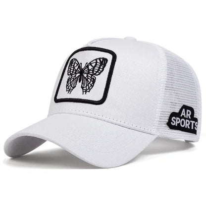 Cute Animal Embroidery Trucker Cap – Mesh Baseball Hat