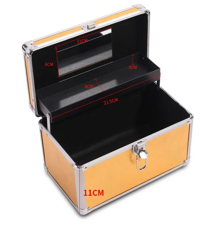 Professional Multilayer Makeup Case with Lock