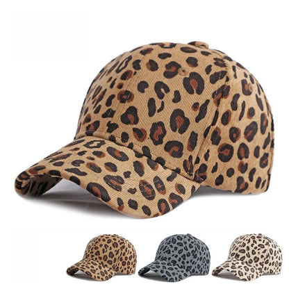 Leopard Print Corduroy Baseball Cap – Unisex Snapback Hat