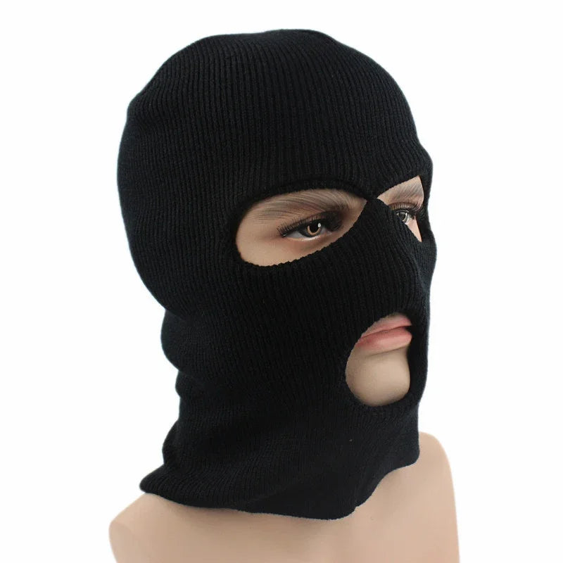 Balaclava Ski Mask – Full Face Cover, 3-Hole Windproof Knit Hat