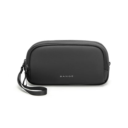 BANGE Travel Cable Organizer Clutch – YKK Double Zipper Oxford Pouch