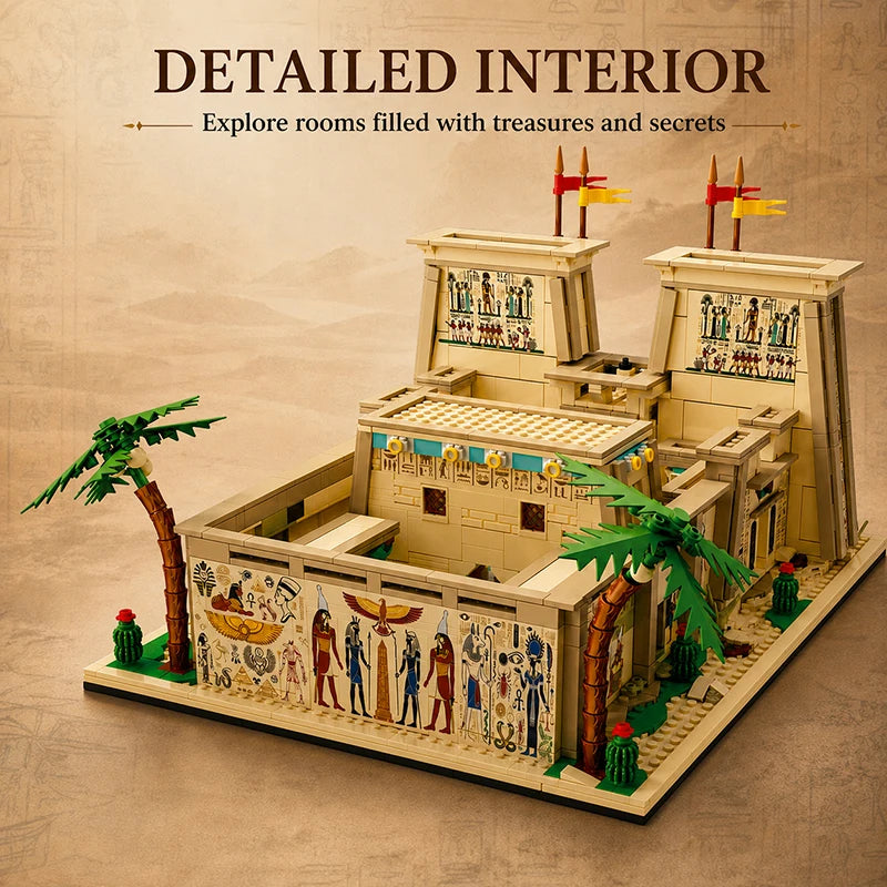 Temple of Horus MOC Building Set – Ancient Egypt Brick Model