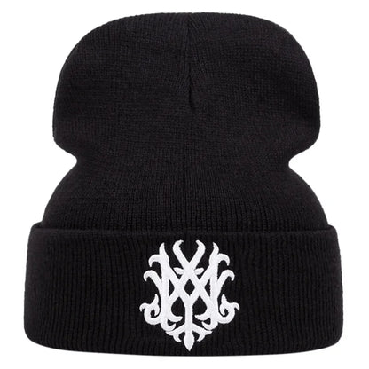 Winter Hat Totem Embroidered Beanies Women Men Keep Warm Windproof Beanie Knitted Skullies Garros