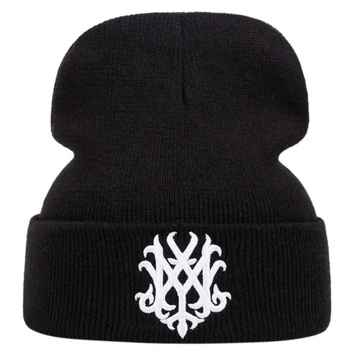 Winter Hat Totem Embroidered Beanies Women Men Keep Warm Windproof Beanie Knitted Skullies Garros