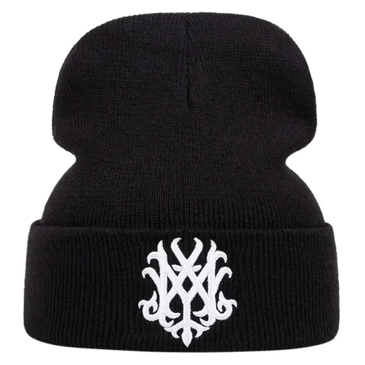 Winter Hat Totem Embroidered Beanies Women Men Keep Warm Windproof Beanie Knitted Skullies Garros