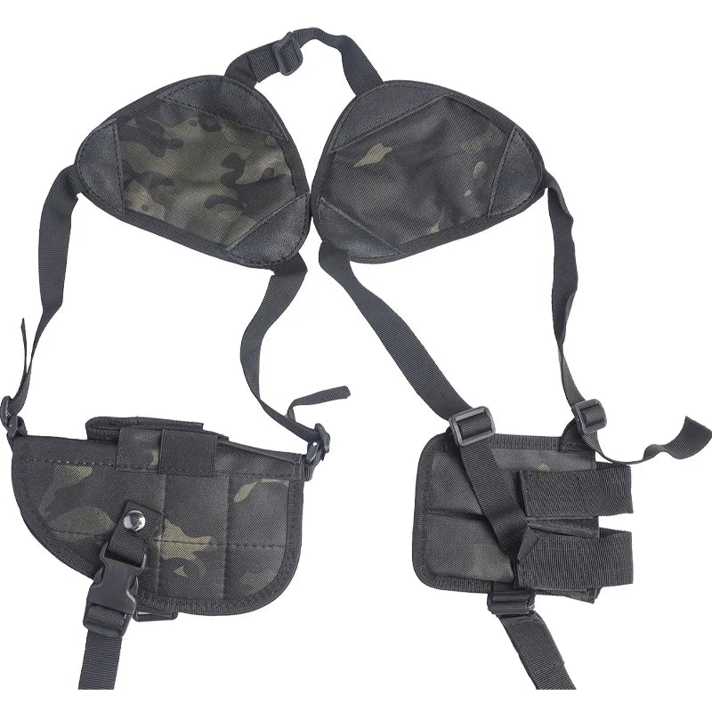 Tactical Shoulder Holster with Magazine Pouch – Nylon Pistol Rig