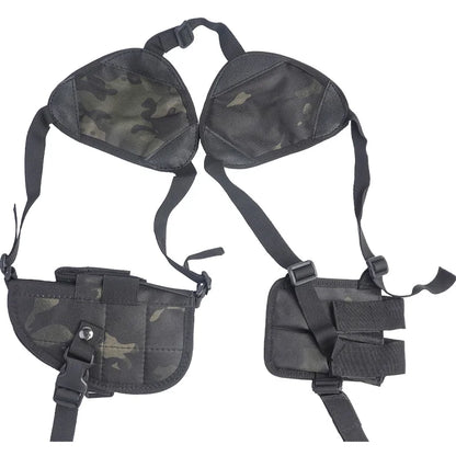 Tactical Shoulder Holster with Magazine Pouch – Nylon Pistol Rig