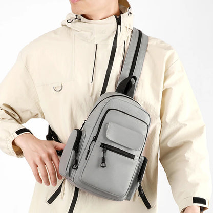 Crossbody Sling Bag for Men – Multi-Pocket Chest Pack