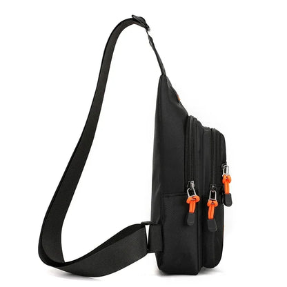 Men's Waterproof Oxford Crossbody Bag – Sports & Travel Chest Pouch