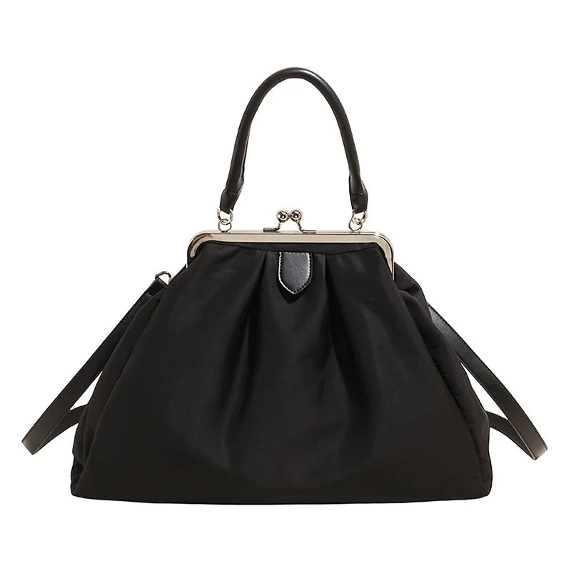 Kiss-Lock Handbag for Women – Multi-Style Shoulder & Crossbody Bag