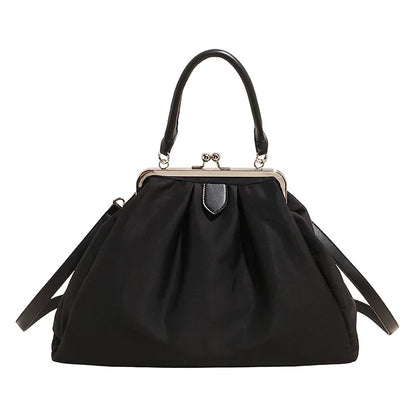 Kiss-Lock Handbag for Women – Multi-Style Shoulder & Crossbody Bag