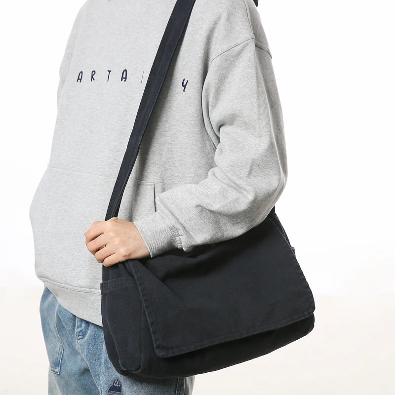Men's Large Capacity Messenger Bag – Casual Shoulder Bag