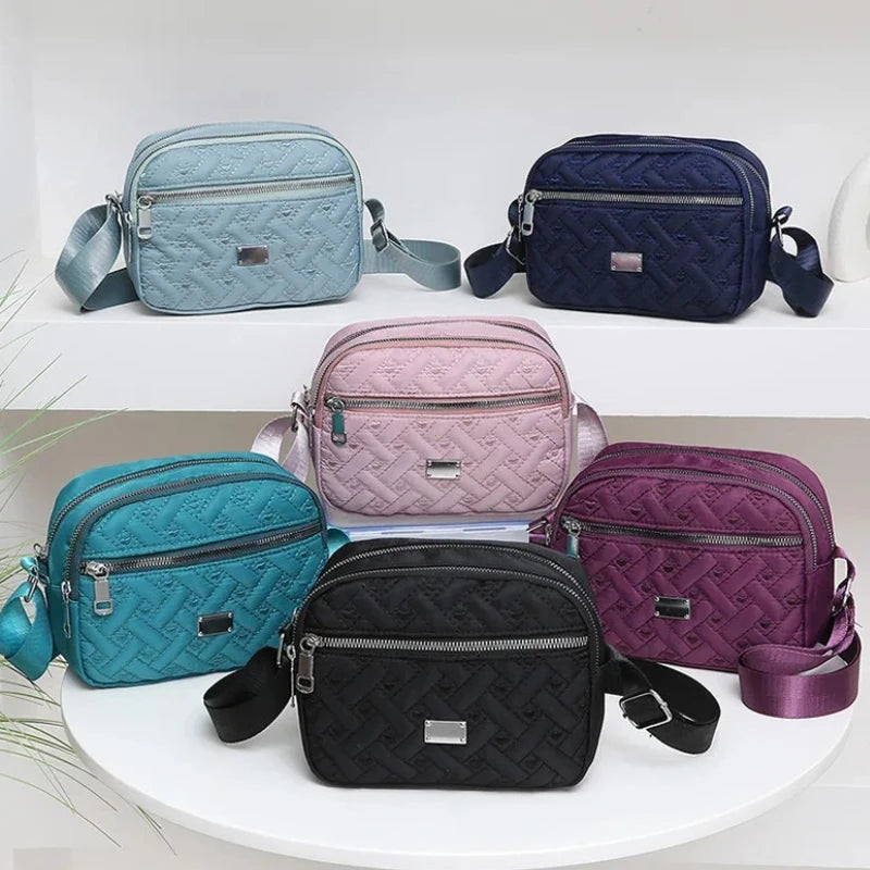 Quilted Crossbody Bag for Women – Lightweight Messenger Purse