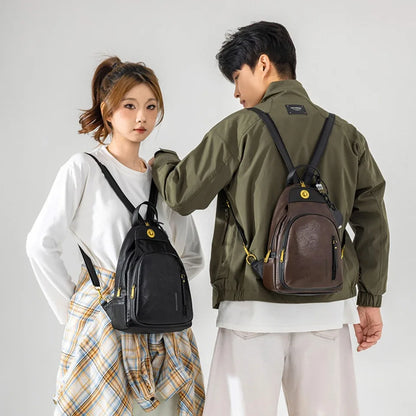 PU Leather Crossbody Sling Bag for Women & Men