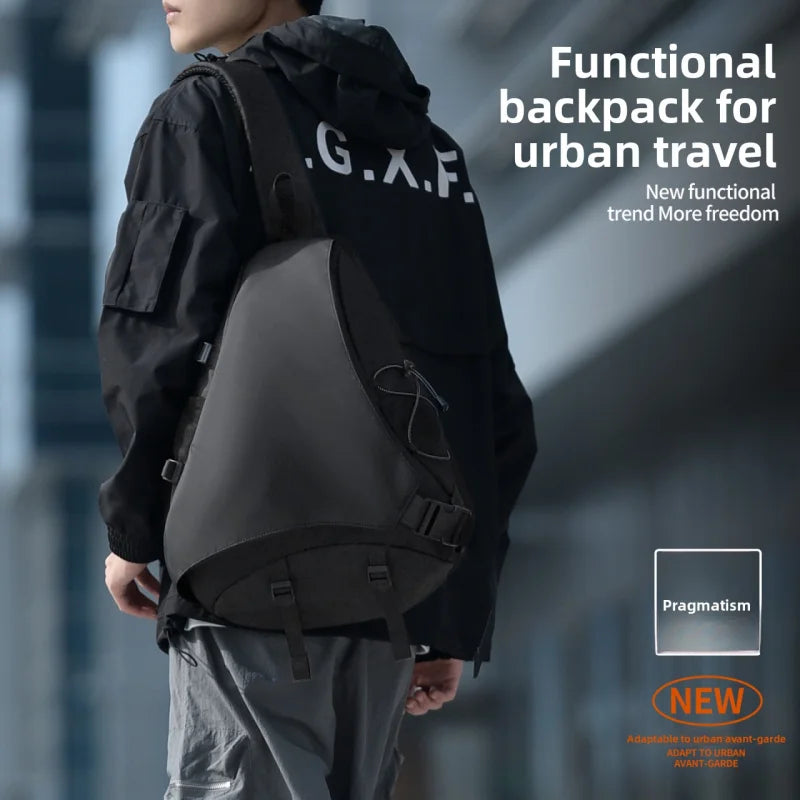 Water-Repellent Sling Chest Bag for Men & Women – Large Capacity Outdoor Pack