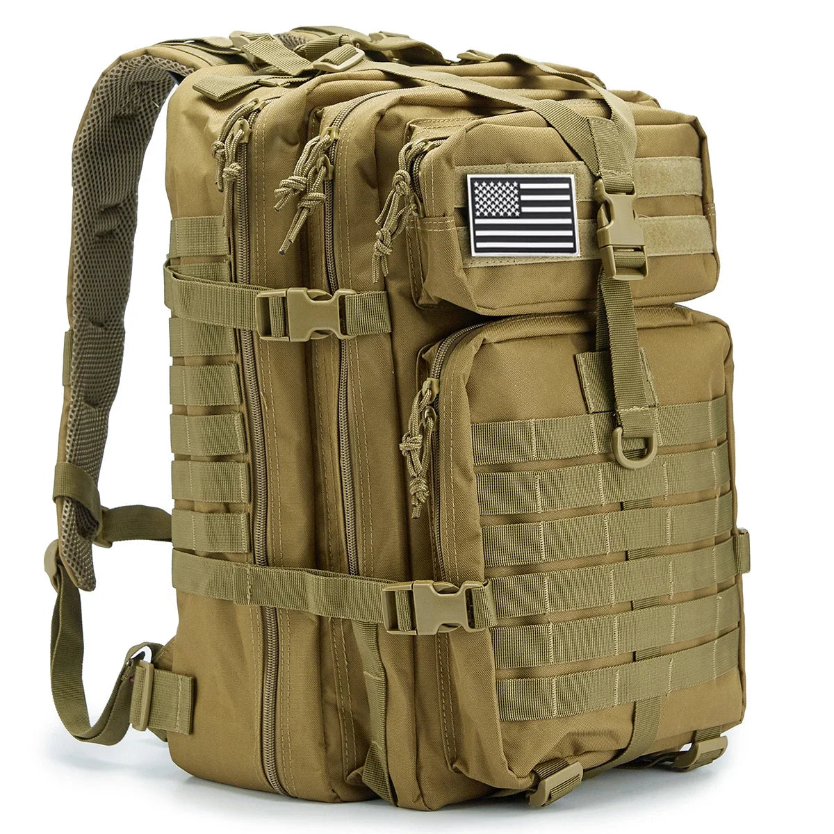 45L Tactical Backpack – Men's MOLLE Military Assault Pack