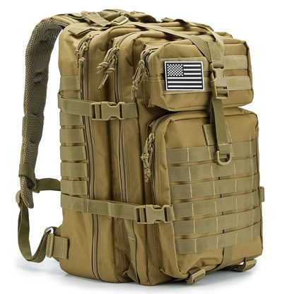 45L Tactical Backpack – Men's MOLLE Military Assault Pack