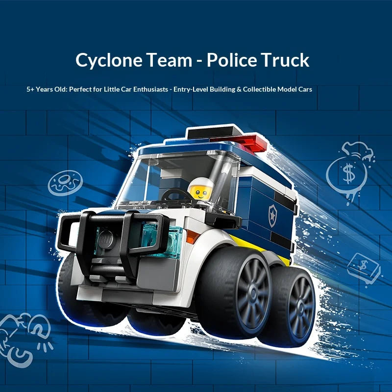 LEGO City 60481 Police Truck Building Set with Officer Minifigure