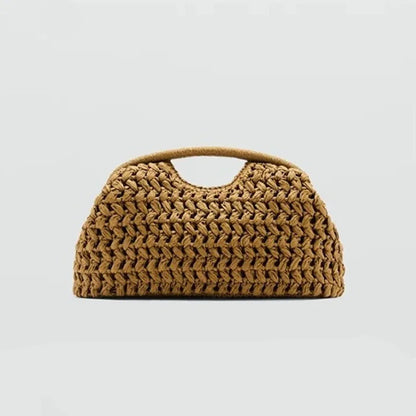 Woven Raffia Handbag – Women's Straw Shoulder Bag