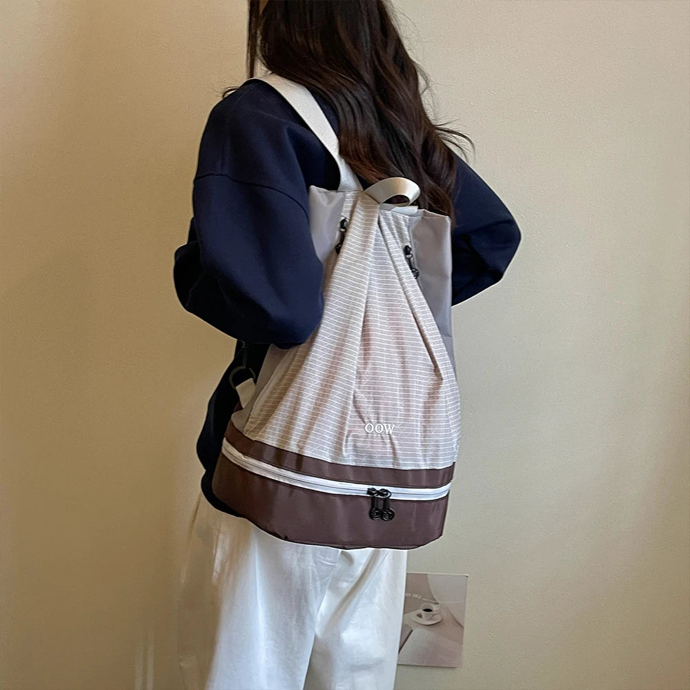 Large Capacity Gym Backpack with Shoe Compartment