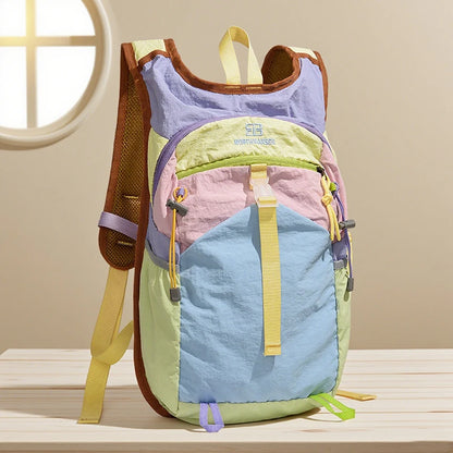 Colorblock Outdoor Backpack for Hiking & Travel