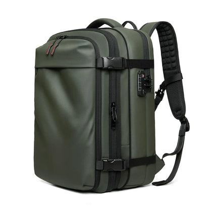Large Capacity Travel Backpack for Men – 17" Laptop, Vacuum Compression, Expandable