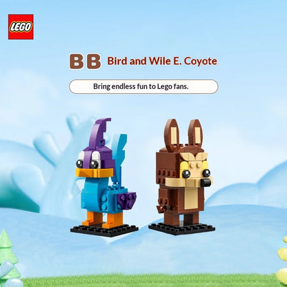 LEGO BrickHeadz 40559 Road Runner & Wile E. Coyote Building Set