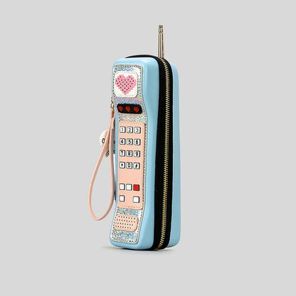 Creative Telephone Design Women Handbags Personality Funny Clutch Bag Girls Cute Small Box Phone