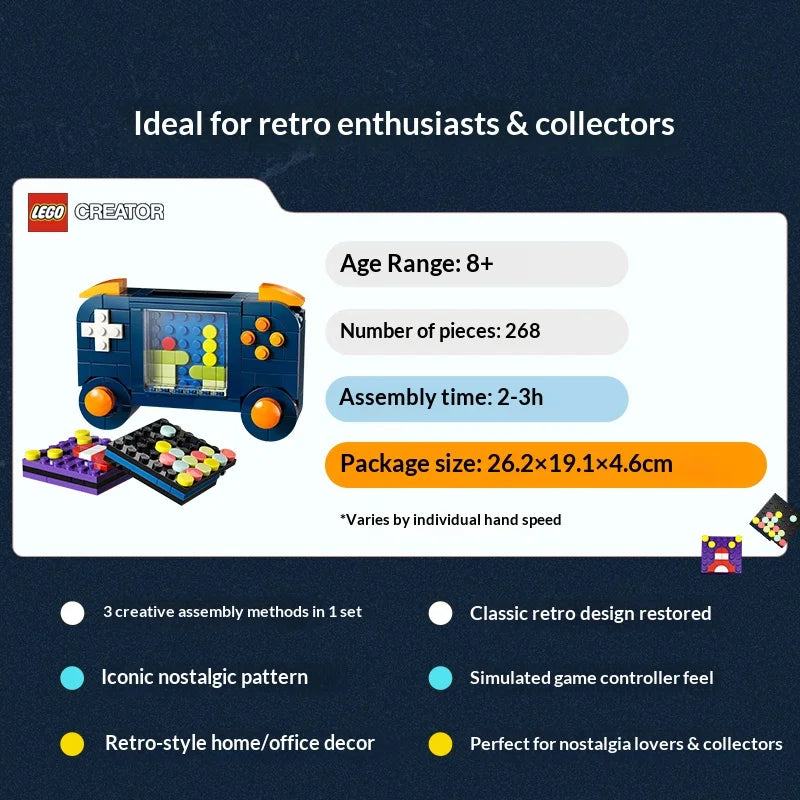 LEGO Creator 3-in-1 31380 Retro Game Console Building Set