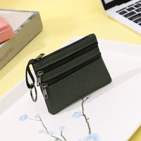 3 Zippers Green
