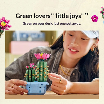 LEGO 11509 Botanicals Flowering Cactus – 482-Piece Plant Set