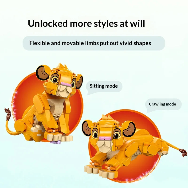 LEGO Disney 43243 Simba the Lion King Building Set for Kids