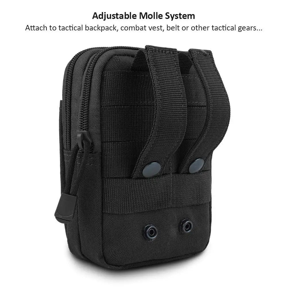 Tactical MOLLE Waist Bag – Military Phone Holster Belt Pouch