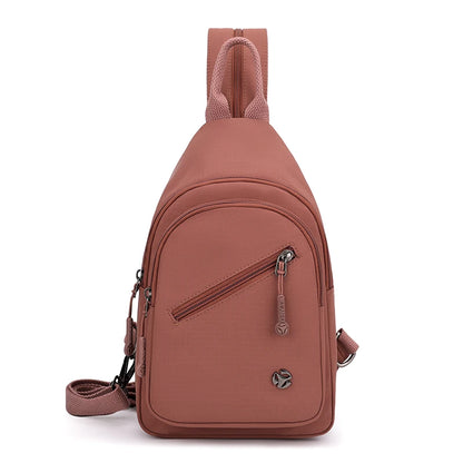 Women's Waterproof Nylon Sling Chest Bag – Lightweight Crossbody Shoulder Bag