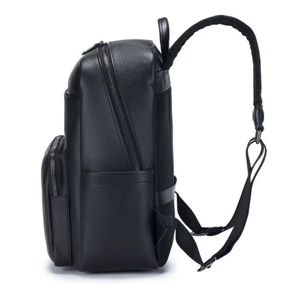 Genuine Leather Men's Large Backpack – Laptop & Travel Bag
