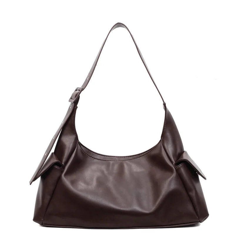 Casual Simple Large Capacity Shoulder Bag Winter Korean Version Temperament Tote Underarm