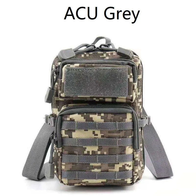 Tactical MOLLE Sling Bag – Waterproof Outdoor Waist Pack