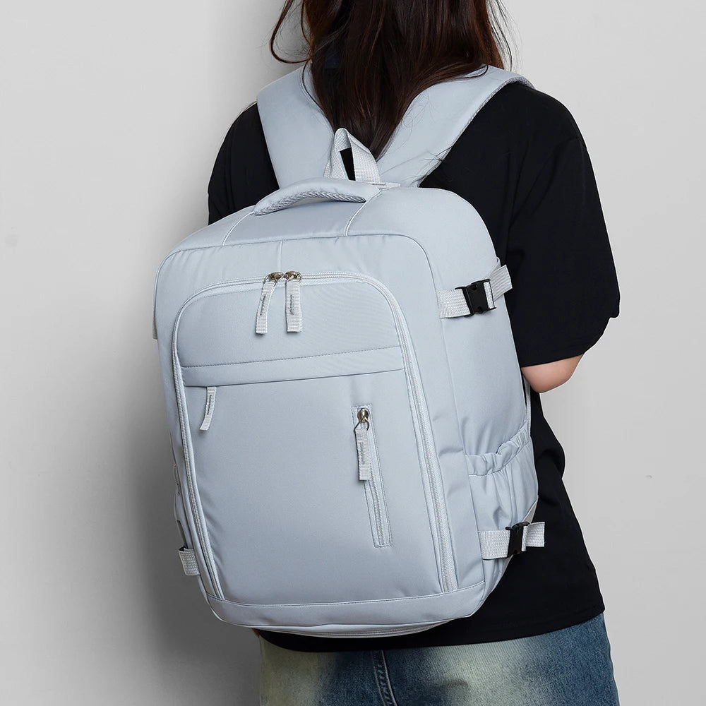 Airline-Approved Carry-On Backpack – Nylon Flight Bag with Shoe Compartment