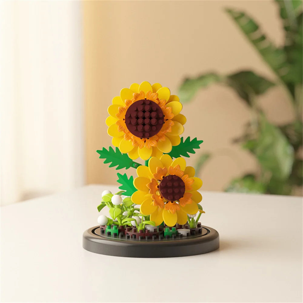 Eternal Flower Micro Building Blocks Bonsai – Home Decor Set