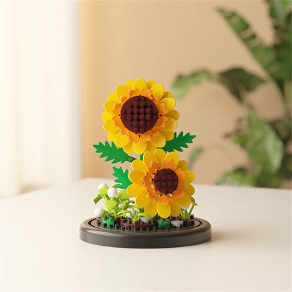 Eternal Flower Micro Building Blocks Bonsai – Home Decor Set