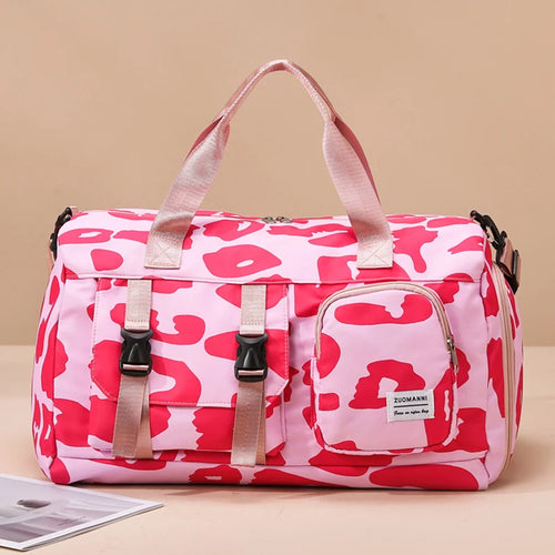 Leopard Print Weekend Gym Bag – Overnight Duffel