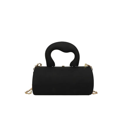 Acrylic Cylinder Clutch Purse – Luxury Evening Bag with Chain Strap