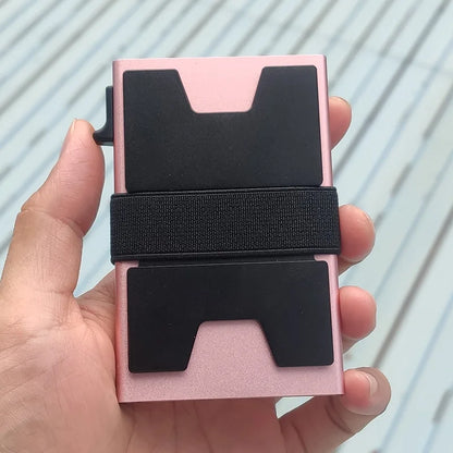 RFID Blocking Metal Card Holder Wallet for Men & Women