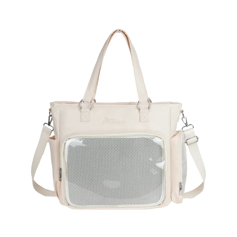 Kawaii Ita Bag with Transparent Window – Large Capacity Shoulder Tote