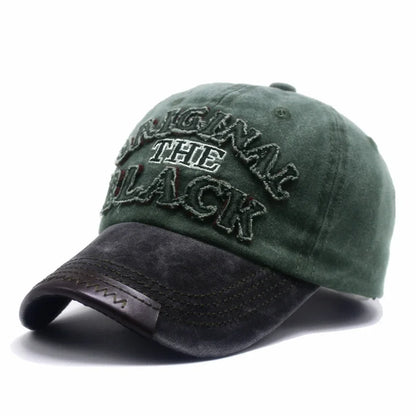 Unisex Vintage Baseball Cap Cotton Hats Men Women Casual 3d Black Letter Embroidery Outdoor Sports