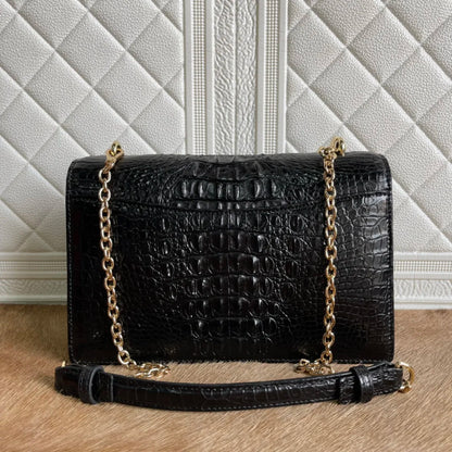 Crocodile Leather Women's Chain Bag – Luxury Shoulder Handbag