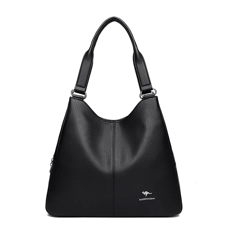 Leather Hobo Bag for Women – Large Top Handle Purse