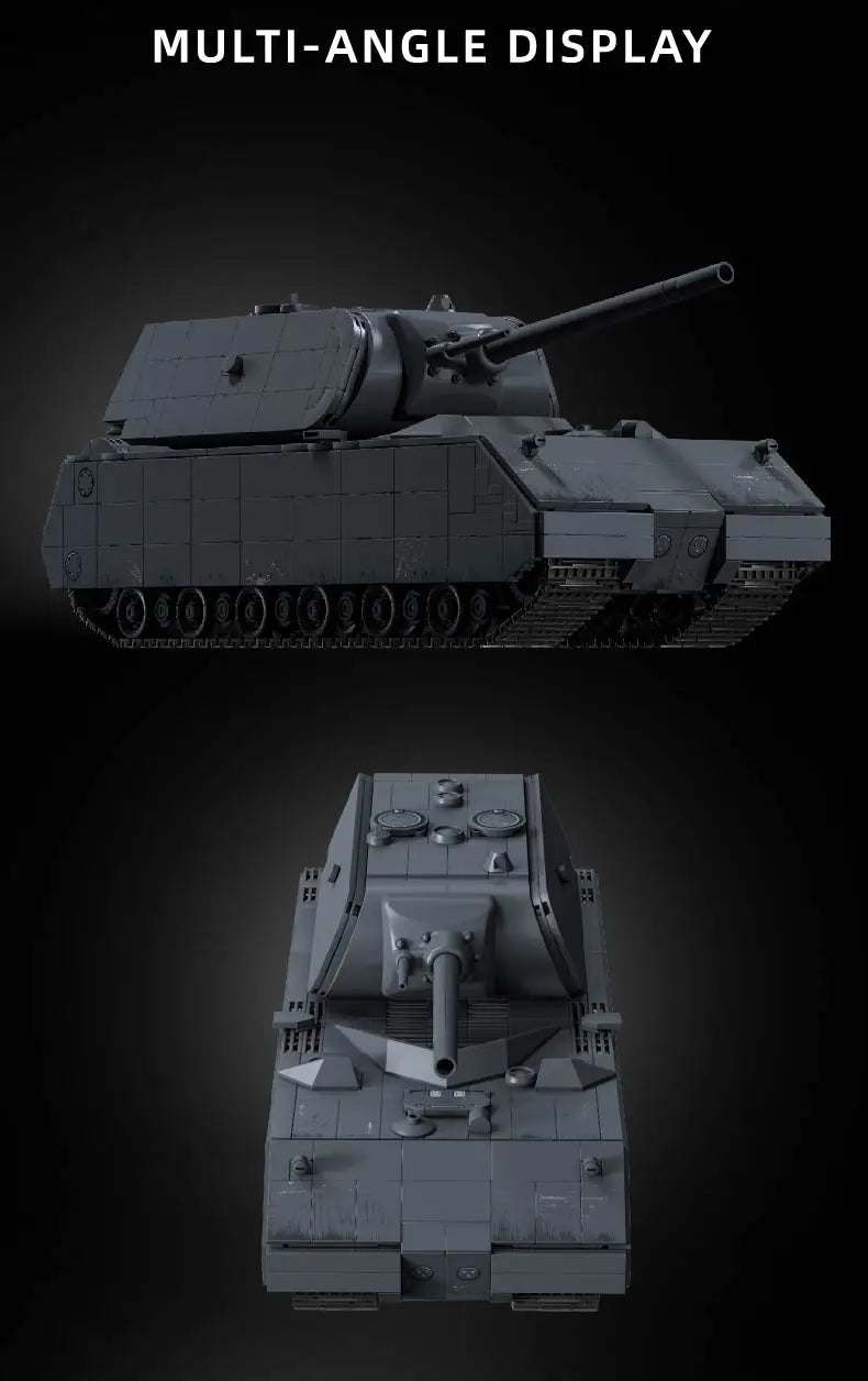 Panzer VIII Maus MOC Tank Building Set – 2416 Pcs 1:28 Scale