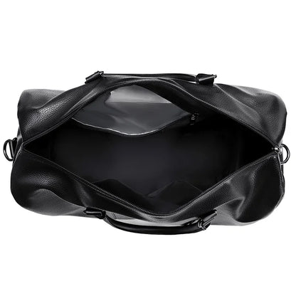 Leather Duffle Bag for Men – Large Capacity Travel Weekender